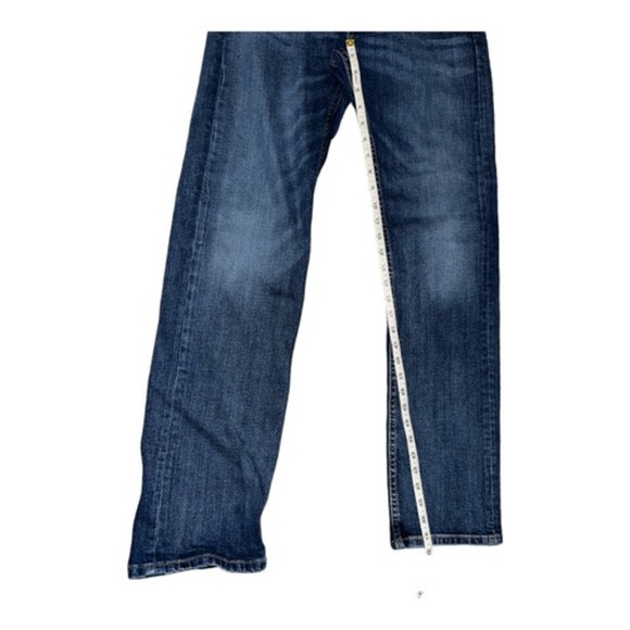 Levis Mens 505 Straight Dark Wash Jeans, 31x32 - Picture 5 of 6